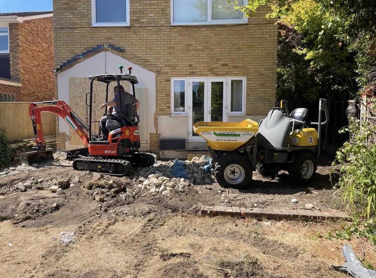 Groundworks & Foundations for a Rear Extension