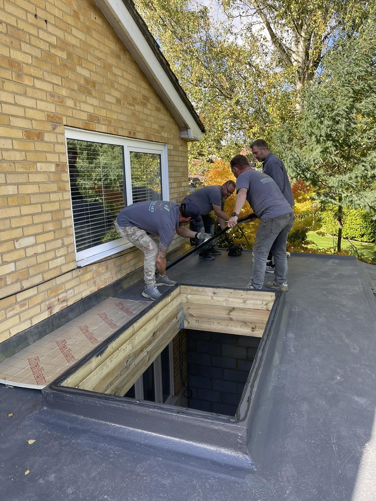 Flat-Roof Extension & Roof Lantern Installation